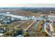 Aerial view of waterways, residential areas, and marshland, homes and businesses at 232 Haddrell St, Mount Pleasant, SC 29464