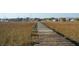 Picturesque wooden dock leading to a charming waterfront community with boats and buildings at 232 Haddrell St, Mount Pleasant, SC 29464