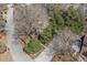 An aerial view showcases mature landscaping and architectural details of the home at 24 N Basilica Ave, Hanahan, SC 29410