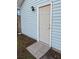 Exterior of home, showcasing side door and light blue siding at 2929 Salamander Creek Ln, North Charleston, SC 29406