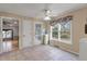 Cozy breakfast nook with natural light, ceiling fan and tiled floor at 405 Huntington Rd, Summerville, SC 29483