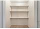 Walk-in closet with bright light, carpet, and three levels of shelves at 405 Huntington Rd, Summerville, SC 29483
