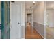 Inviting foyer with hardwood floors, neutral walls, and views into the home's layout at 405 Huntington Rd, Summerville, SC 29483