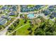 Overhead view of the community pool and park at 411 Watergrass Way, Summerville, SC 29485
