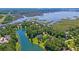 Serene property with water views from above, surrounded by lush greenery and natural beauty at 4162 Ten Shillings Way, Hollywood, SC 29470