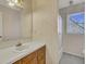 Bathroom with a linoleum floor and shower at 522 W Butternut Rd, Summerville, SC 29483