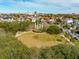 Stunning aerial view of a park in the heart of the neighborhood with tree lined sidewalks at 6 Halsey St, Charleston, SC 29401