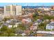 Aesthetic Charleston aerial view showcasing buildings, bridges, and the waterfront at 6 Halsey St, Charleston, SC 29401