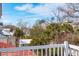 Balcony featuring white railing with palm tree views and downtown buildings at 6 Halsey St, Charleston, SC 29401