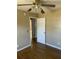 Bedroom with a ceiling fan and hardwood floors at 105 Dalton Ave, North Charleston, SC 29420