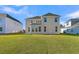 Home exterior back view featuring a spacious yard with green grass at 117 Grange Cir, Summerville, SC 29486