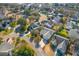 Aerial view of neighborhood, showcasing well-maintained homes and community at 1236 Lakefront Dr, Charleston, SC 29412