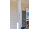 The street address, 1601, on a support beam of the front porch at 1601 Thin Pine Dr, Johns Island, SC 29455
