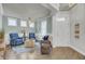 Bright living room featuring hardwood floors, stylish furniture, and decorative accents at 1847 Grovehurst Drive, Charleston, SC 29414
