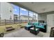 Inviting screened porch with a comfortable seating area and views of the backyard at 1847 Grovehurst Drive, Charleston, SC 29414