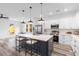 Stylish kitchen with a large island, white cabinets, and stainless steel appliances at 2008 Emden St, North Charleston, SC 29406