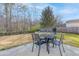 Enjoy outdoor dining on this backyard patio featuring a table and chairs at 218 Mayfield Dr, Goose Creek, SC 29445