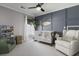 Charming Bedroom with white crib, soft armchair, and stylish decor for a cozy space at 218 Mayfield Dr, Goose Creek, SC 29445