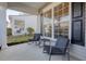 Charming front porch with rocking chairs, creating a welcoming and relaxing outdoor space at 218 Mayfield Dr, Goose Creek, SC 29445