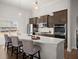 Charming kitchen featuring a large island, stainless steel appliances, and modern finishes at 224 Fiddleback Dr, Summerville, SC 29486