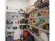 Walk-in pantry with ample shelving for food storage and household supplies at 224 Fiddleback Dr, Summerville, SC 29486