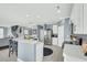 Open floor plan with a kitchen island that connects to the living and dining area at 231 Laurel Crest Way, Summerville, SC 29486