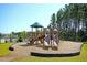 Community playground featuring slides and a covered play structure, near the pool at 231 Laurel Crest Way, Summerville, SC 29486