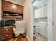 Charming home office with custom built-ins and a convenient laundry room adjacent at 2972 Riverwood Dr, Mount Pleasant, SC 29466