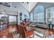 Open floor plan with vaulted ceilings connecting the kitchen and living area at 3009 Macbeth Creek Dr, Charleston, SC 29414