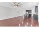 Spacious living room featuring an open concept to the kitchen at 3042 Moonlight Dr, Charleston, SC 29414