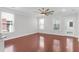 Bright living room with hardwood floors and an open concept at 3042 Moonlight Dr, Charleston, SC 29414