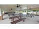 A community pavilion featuring picnic tables and multiple fans overhead at 315 Pine Crest View Dr, Summerville, SC 29486