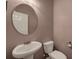 Bathroom with a pedestal sink and standard toilet at 429 Cherrybark Oak St, Summerville, SC 29486