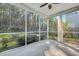 Relaxing screened-in porch overlooking a private, wooded backyard at 429 Cherrybark Oak St, Summerville, SC 29486
