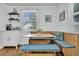 Eat-in kitchen includes breakfast nook with storage, table, and window views at 4816 Chesterfield Rd, North Charleston, SC 29405