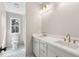 Bathroom featuring double vanity with modern fixtures and beautiful tile work at 806 Jungle Rd, Edisto Island, SC 29438