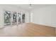 Spacious bedroom with a large sliding glass door leading to a balcony at 806 Jungle Rd, Edisto Island, SC 29438