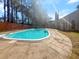 Large backyard pool with diving board and deck area at 8209 Governors Walk, North Charleston, SC 29418