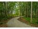Gravel walking path winds through a serene, heavily wooded area, perfect for a tranquil escape at 9207 Bowen Corner Ave, Hanahan, SC 29410