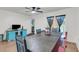 Dining area with a black sliding barn door at 106 Two Wood Ct, Summerville, SC 29483