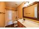 Bathroom with a shower-tub combo, vanity, and updated fixtures at 109 Walnut Creek Rd, Charleston, SC 29414