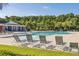 Community pool area featuring lounge chairs, a gazebo and lush greenery at 1204 Basildon Rd, Mount Pleasant, SC 29466