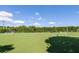 Spacious soccer field with well-maintained grass and lush green trees in the background under a partly cloudy blue sky at 1204 Basildon Rd, Mount Pleasant, SC 29466