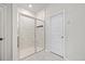 The walk-in shower features marble tile and a sliding glass door at 127 Oyster Tide Ave, Summerville, SC 29485