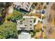 Aerial view of a home showcasing its well-manicured lawn, landscaping, and overall curb appeal at 1425 Lagoon Park Cir, Mount Pleasant, SC 29466