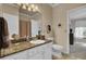 Well-lit bathroom with granite countertops, tile floors, and stylish fixtures at 1600 Long Grove Dr # 1727, Mount Pleasant, SC 29464