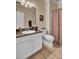 Bathroom with granite countertops, tan tile flooring, and vanity sink at 1600 Long Grove Dr # 1727, Mount Pleasant, SC 29464