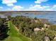 Beautiful aerial view of a golf course community with water views at 176 Marsh Hawk Ln, Kiawah Island, SC 29455