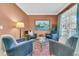 Comfortable seating arrangement with stylish decor, artwork, and ample natural light at 1992 Pierce St, Charleston, SC 29492