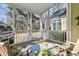 Relaxing screened porch with outdoor furniture and a view of the backyard at 1992 Pierce St, Charleston, SC 29492